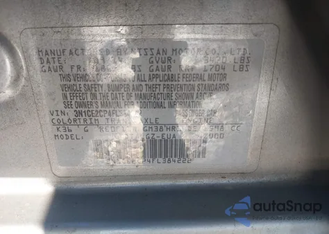 2015 Nissan Versa Note Sr from USA, damaged, VIN 3N1CE2CP4FL384222